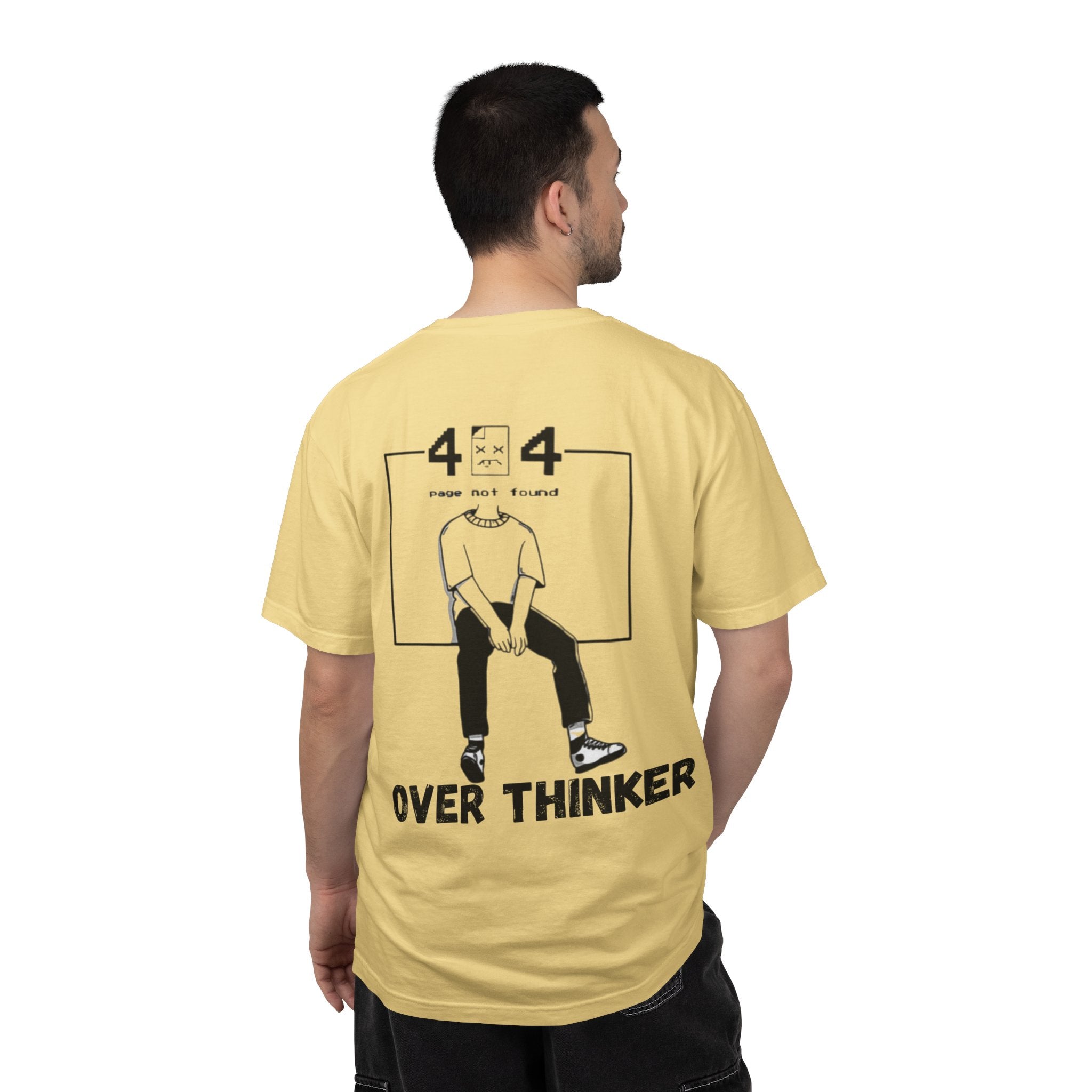 Over Thinker Graphic T-Shirt — Minimalist Illustration Tee