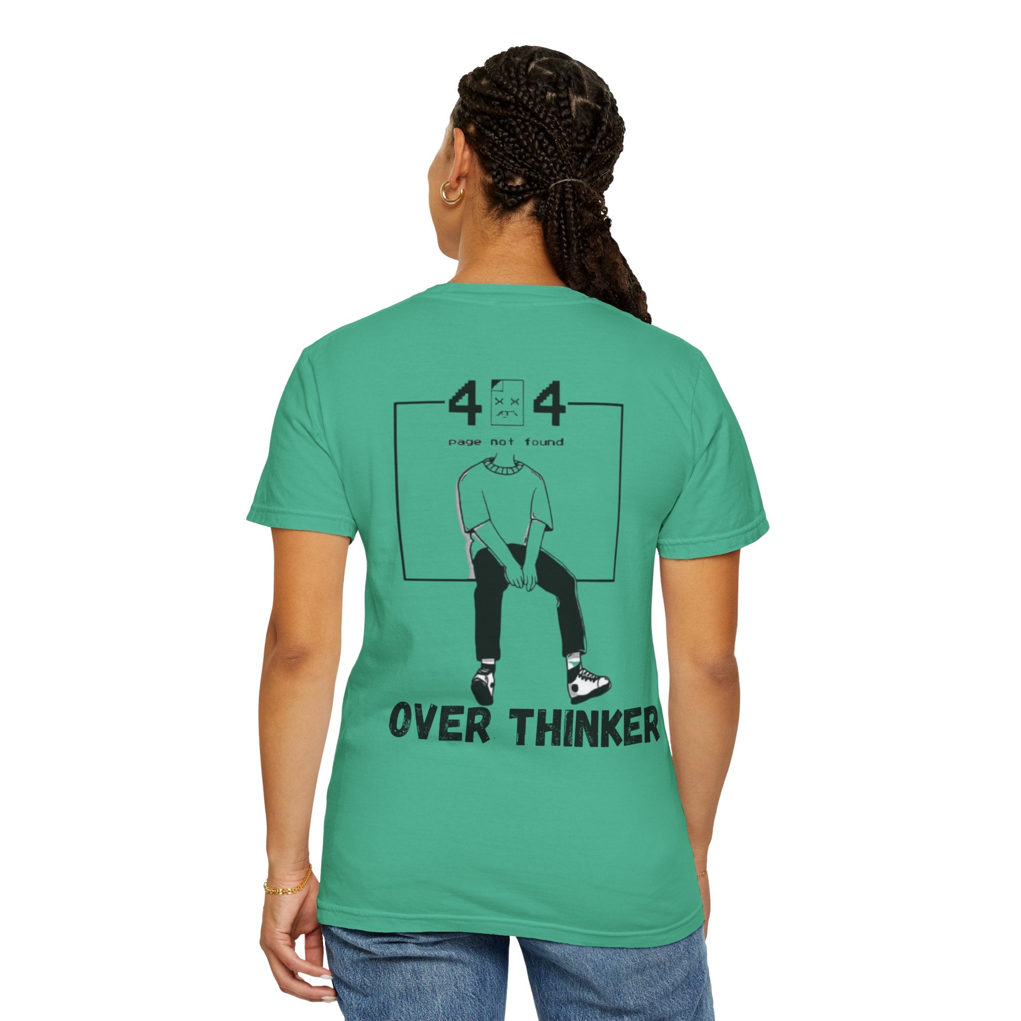Over Thinker Graphic T-Shirt — Minimalist Illustration Tee