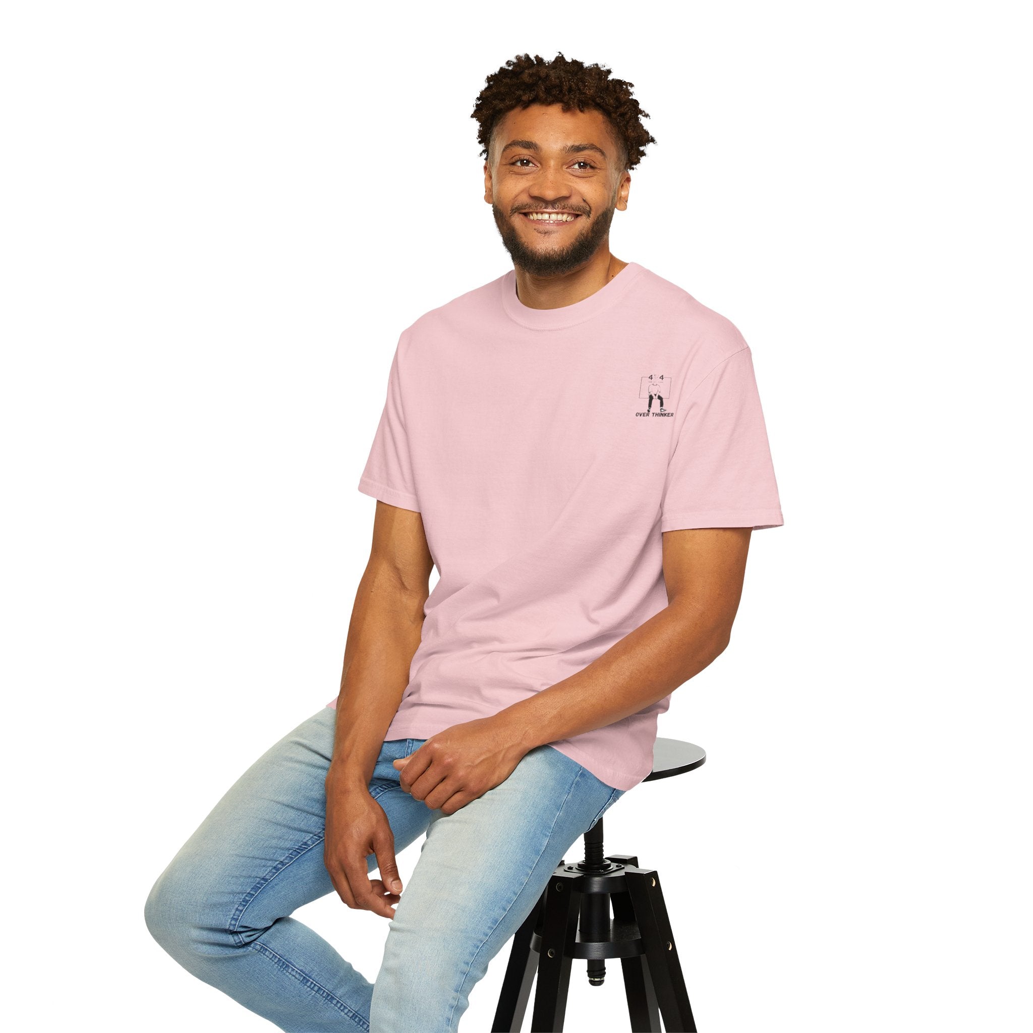 Over Thinker Graphic T-Shirt — Minimalist Illustration Tee