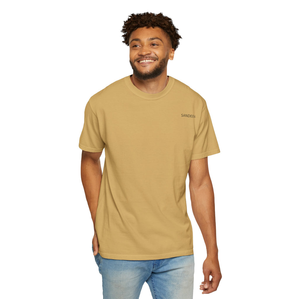 Overthinking Brain Graphic T-Shirt — "Overthinking" Back Print