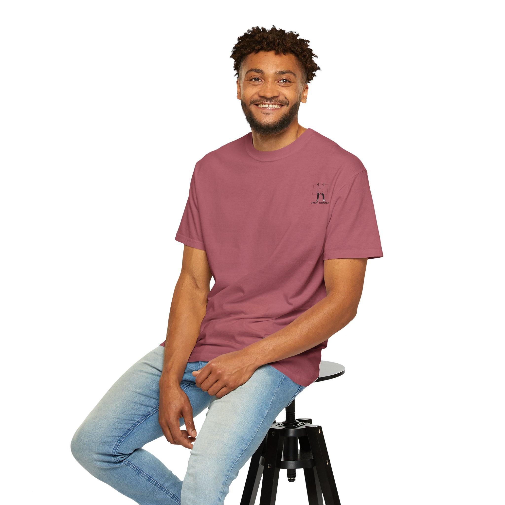 Over Thinker Graphic T-Shirt — Minimalist Illustration Tee