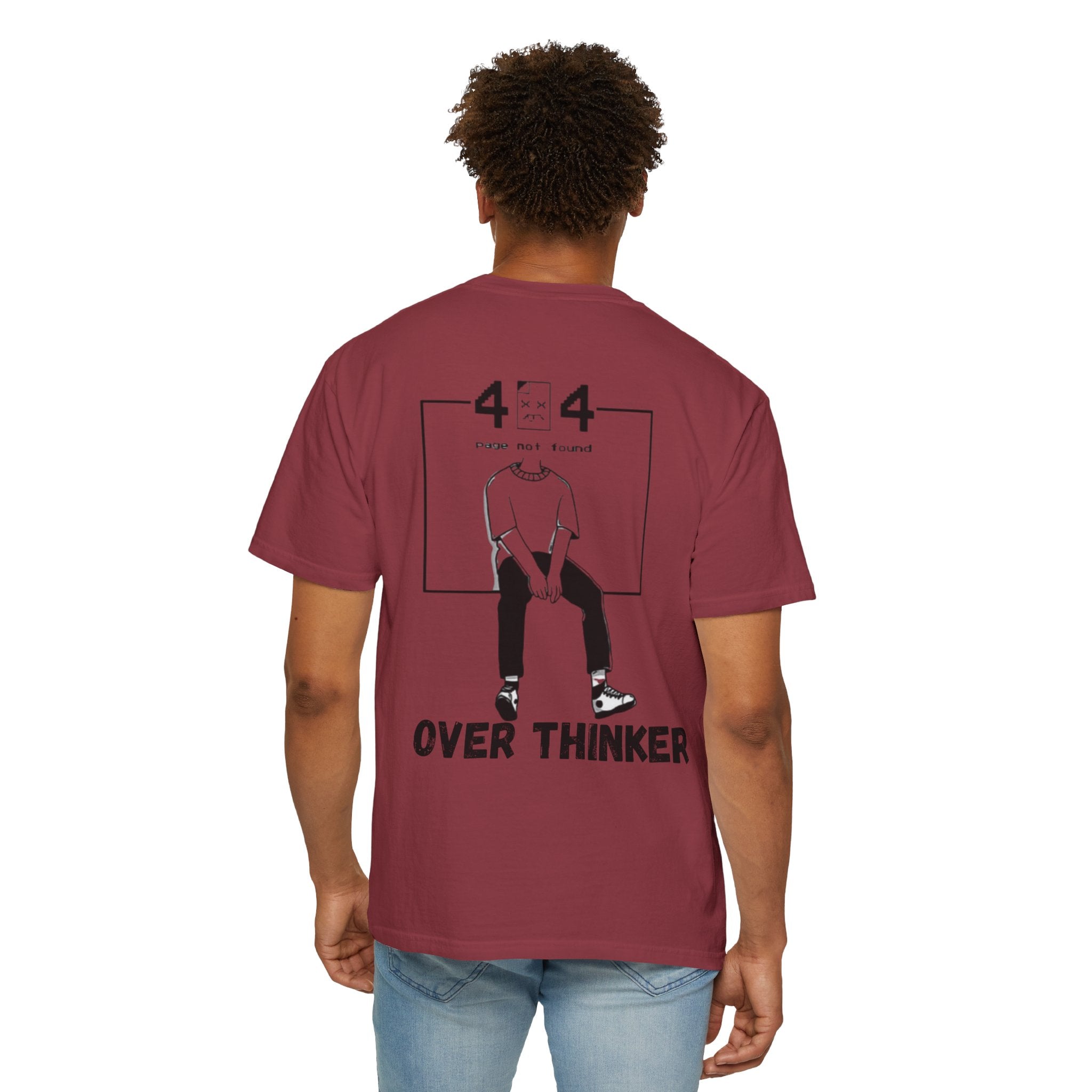 Over Thinker Graphic T-Shirt — Minimalist Illustration Tee