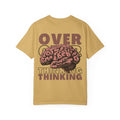Overthinking Brain Graphic T-Shirt — "Overthinking" Back Print