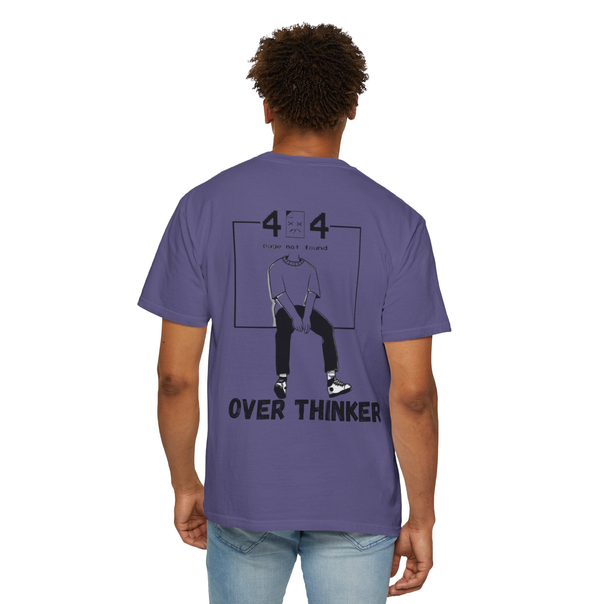 Over Thinker Graphic T-Shirt — Minimalist Illustration Tee