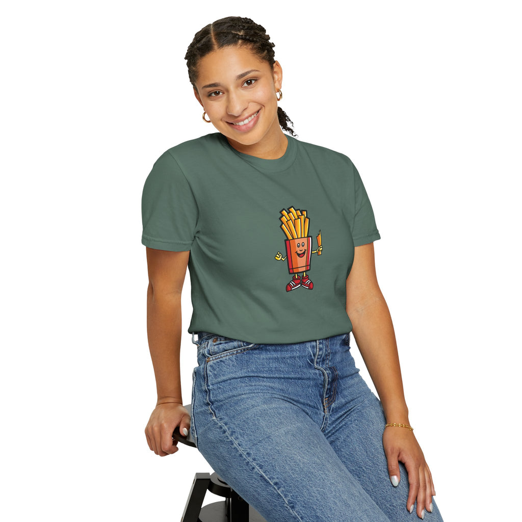 Funny French Fries T-Shirt — “Exercise? I Thought You Said Extra Fries!” Graphic Tee
