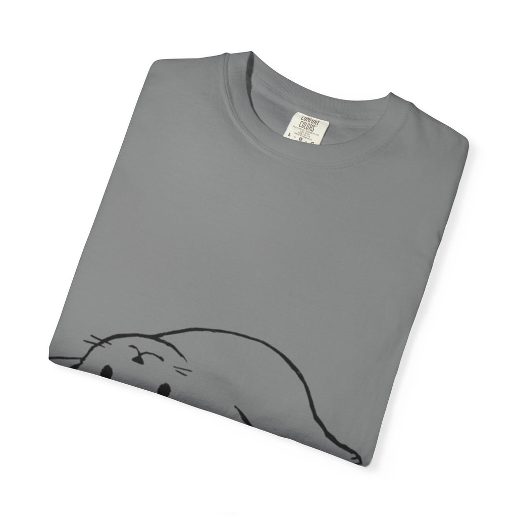 Overthinking and Also Hungry T-Shirt — Cute Lazy Cat Graphic Tee