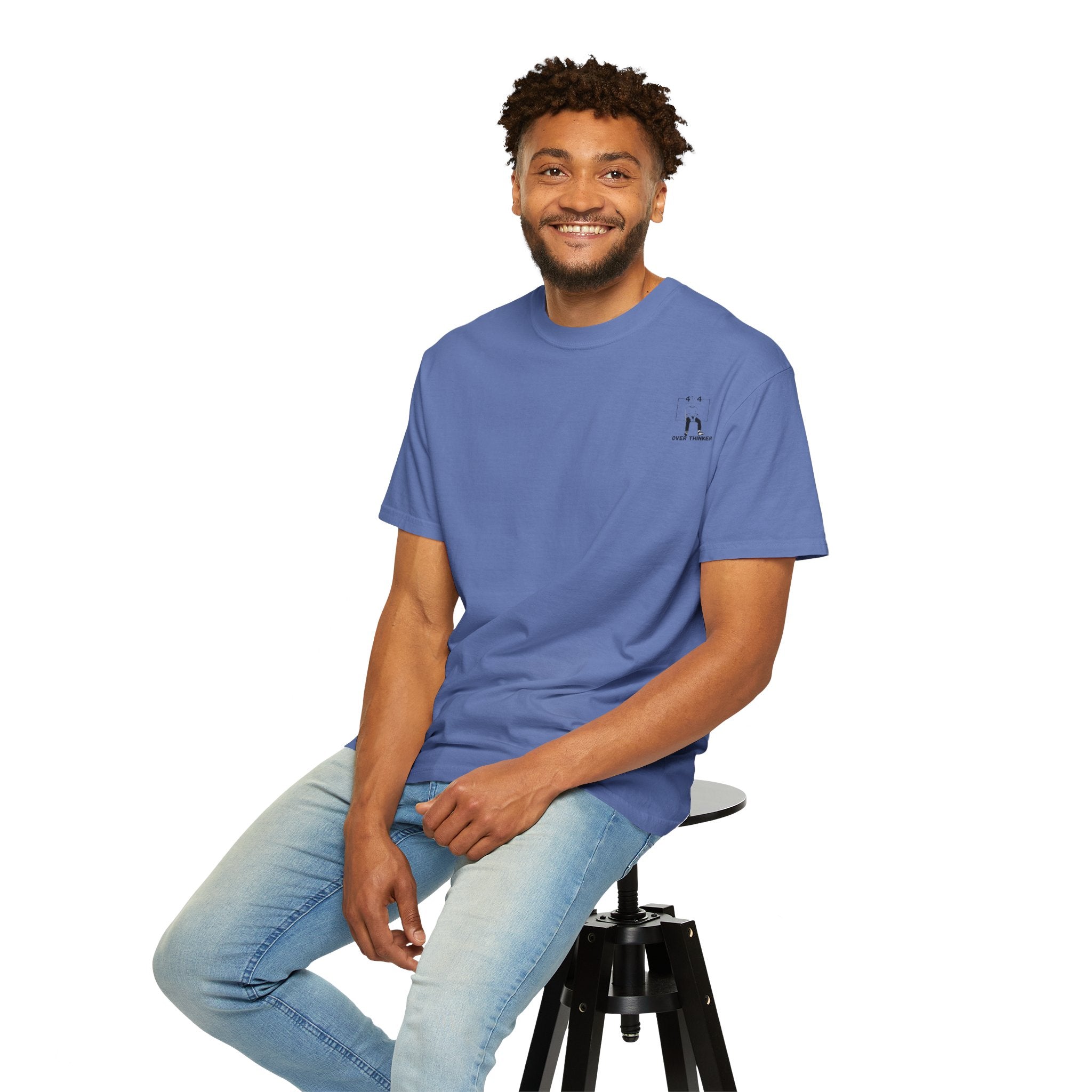 Over Thinker Graphic T-Shirt — Minimalist Illustration Tee