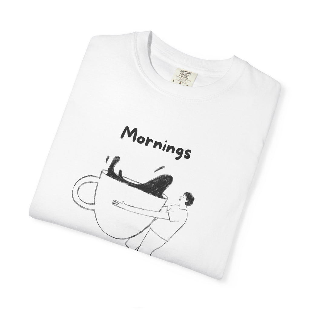 Graphic Tee — “Mornings: Coffee / Evenings: Wine Because Adulting Is Hard”