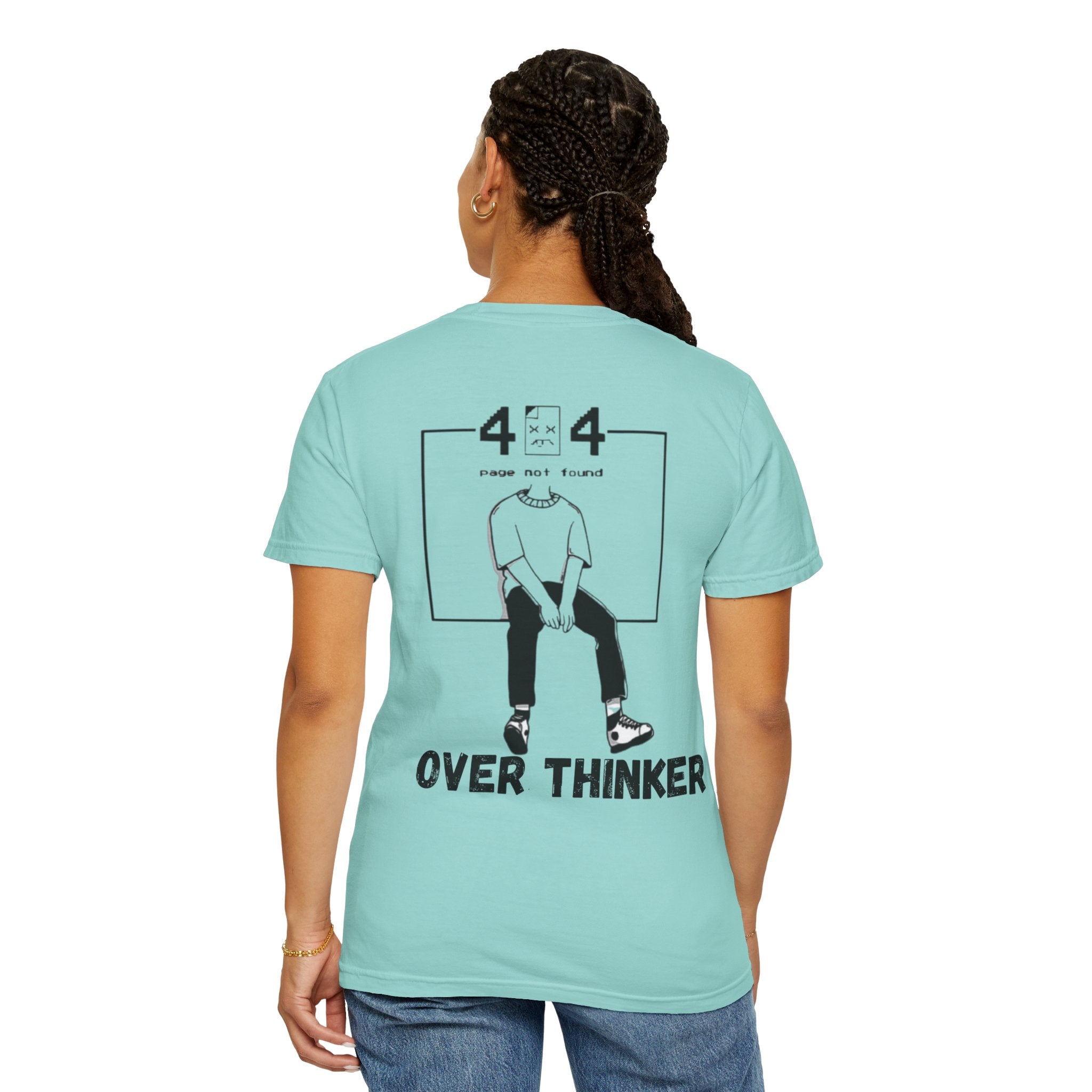 Over Thinker Graphic T-Shirt — Minimalist Illustration Tee