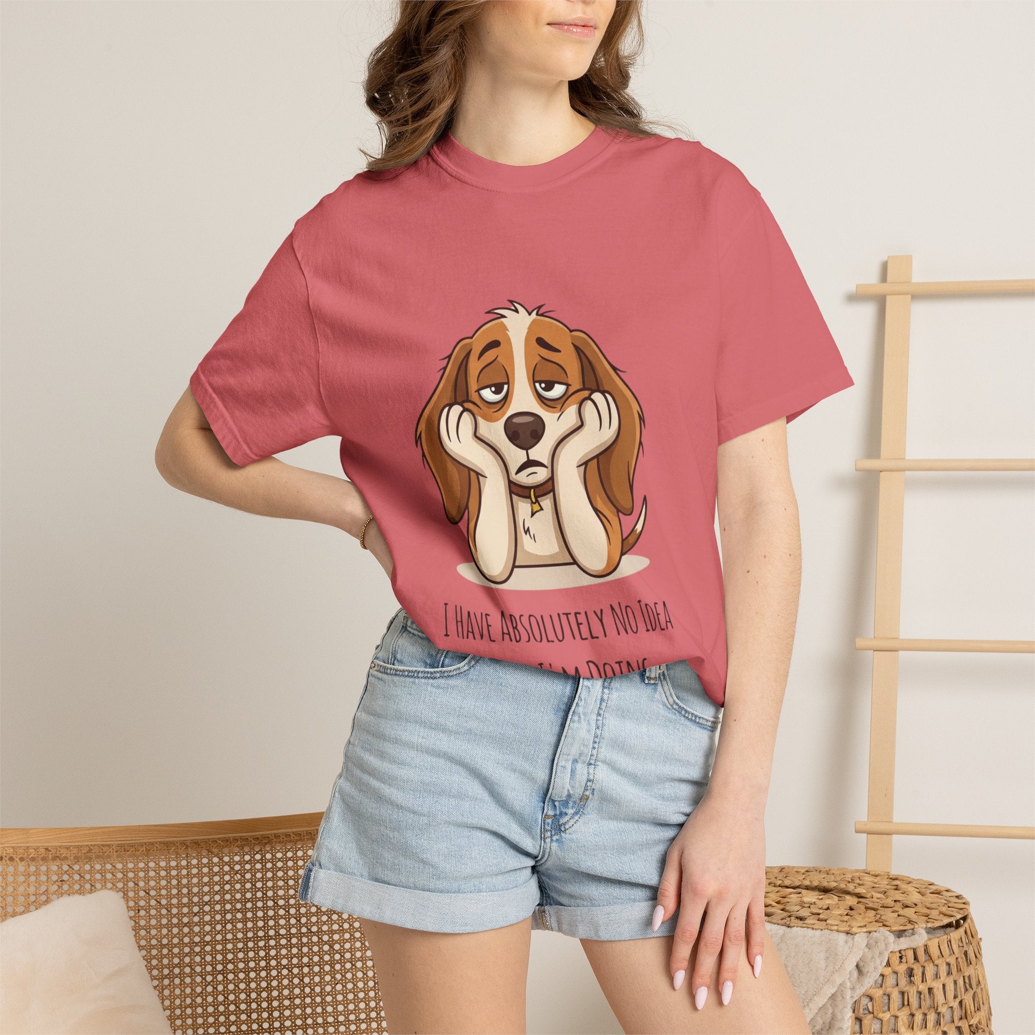 Funny Dog Adulting Confusion T-Shirt