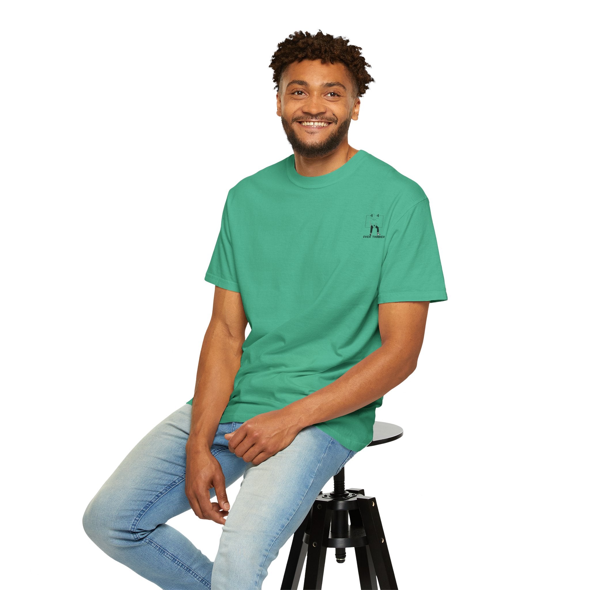 Over Thinker Graphic T-Shirt — Minimalist Illustration Tee
