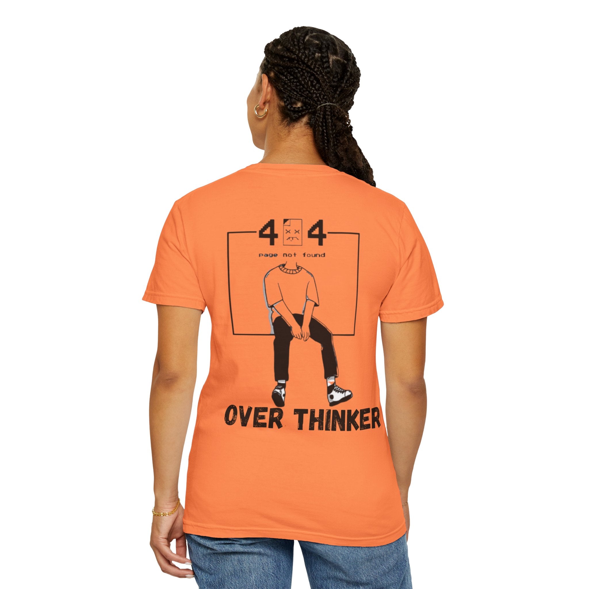 Over Thinker Graphic T-Shirt — Minimalist Illustration Tee