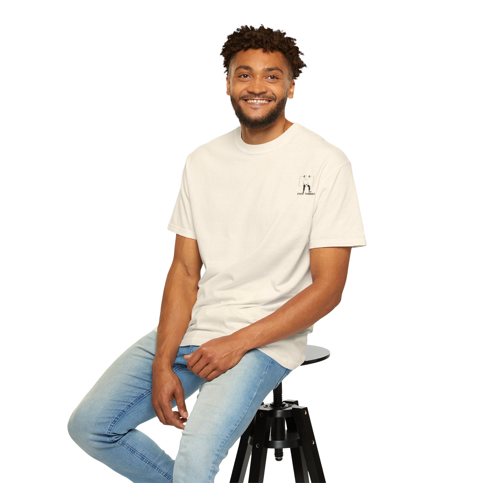 Over Thinker Graphic T-Shirt — Minimalist Illustration Tee