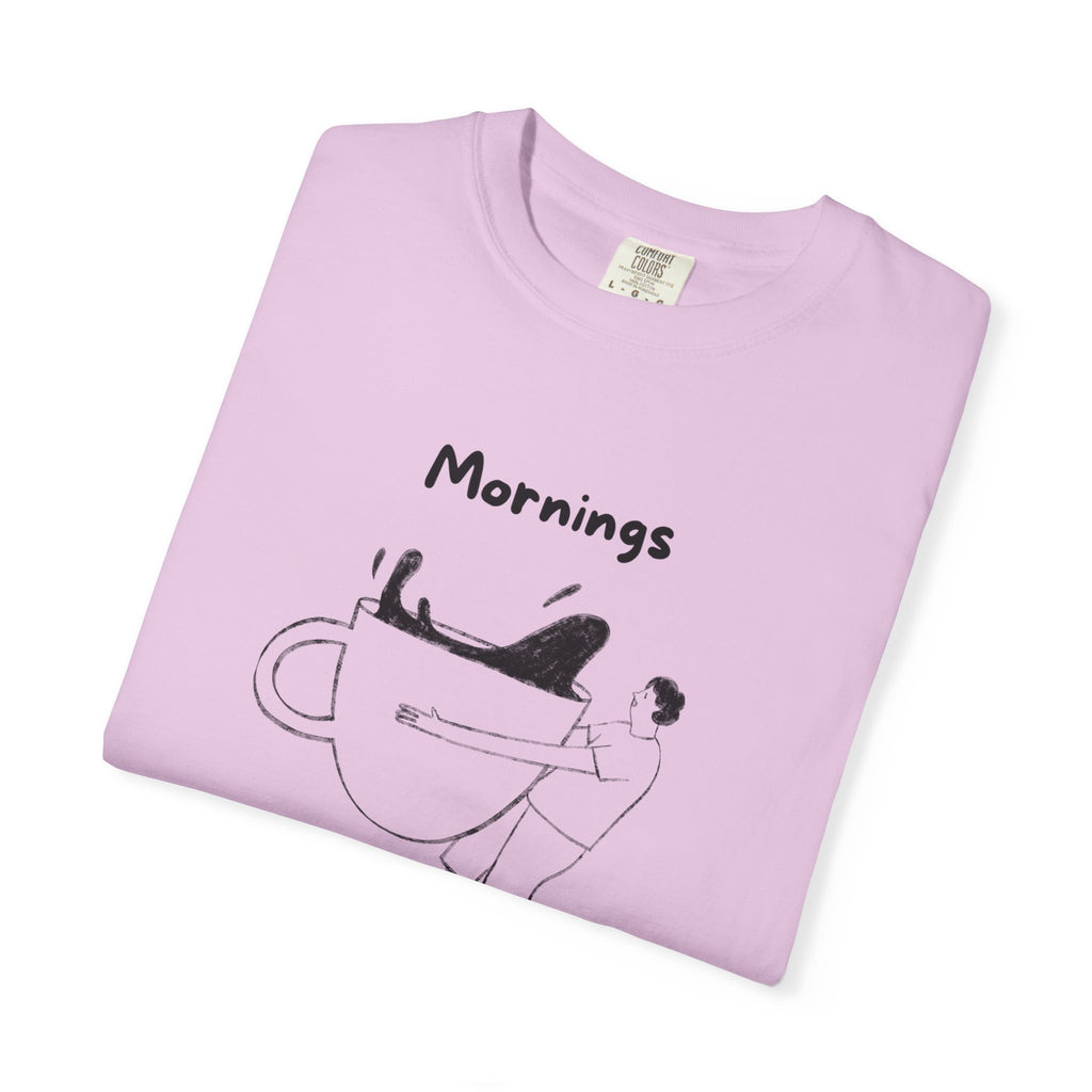 Graphic Tee — “Mornings: Coffee / Evenings: Wine Because Adulting Is Hard”