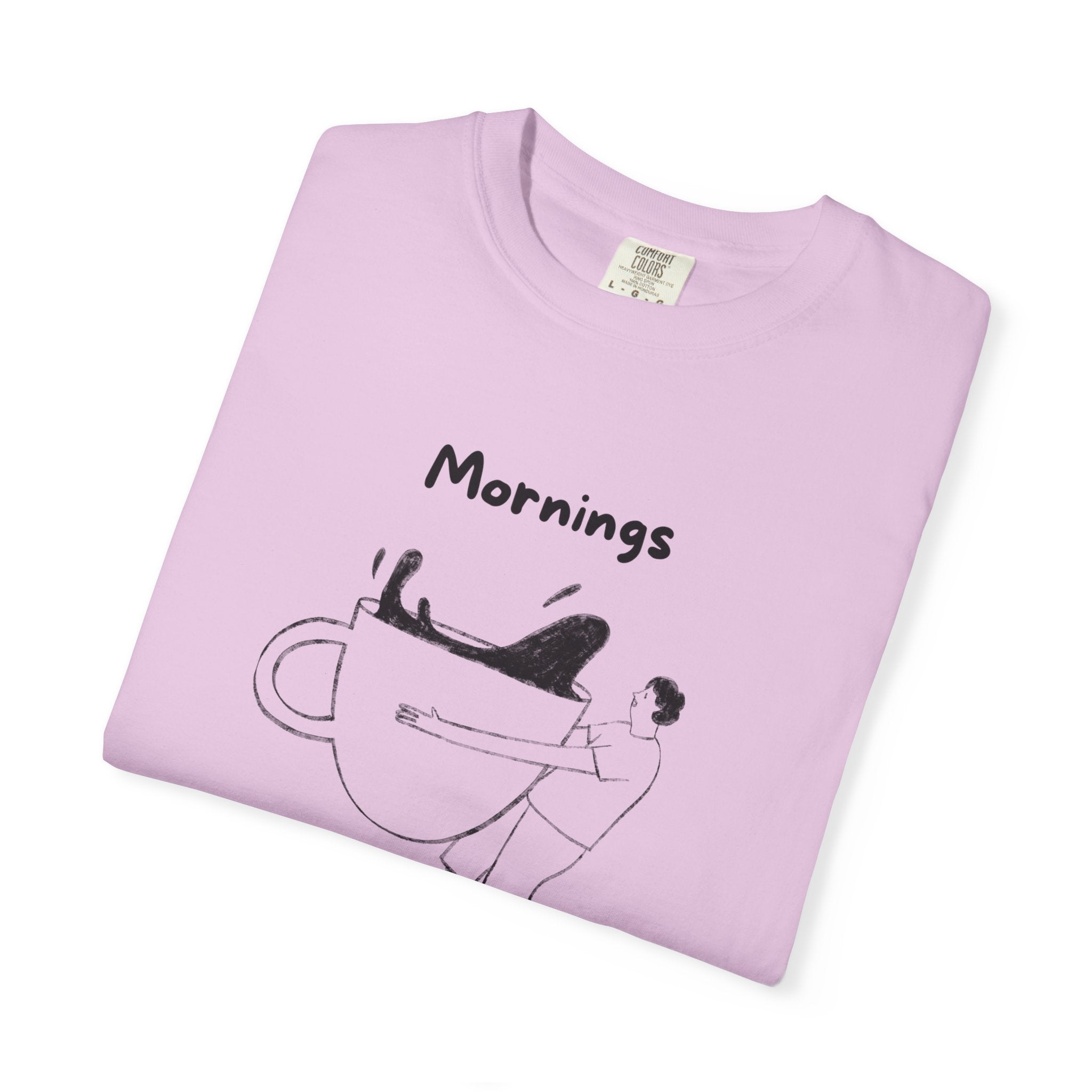 Graphic Tee — “Mornings: Coffee / Evenings: Wine Because Adulting Is Hard”