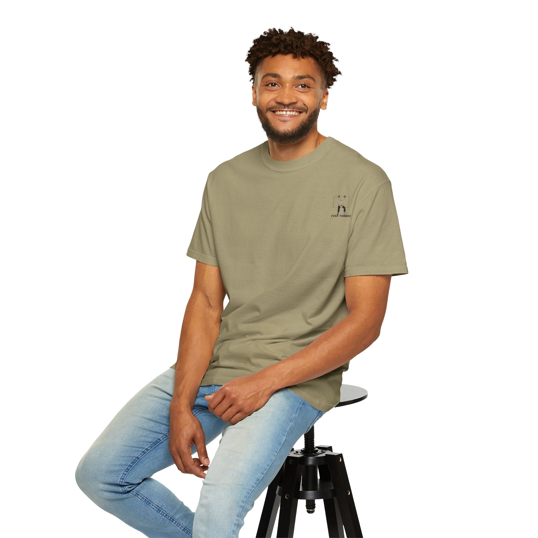 Over Thinker Graphic T-Shirt — Minimalist Illustration Tee