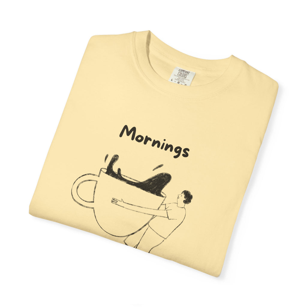 Graphic Tee — “Mornings: Coffee / Evenings: Wine Because Adulting Is Hard”