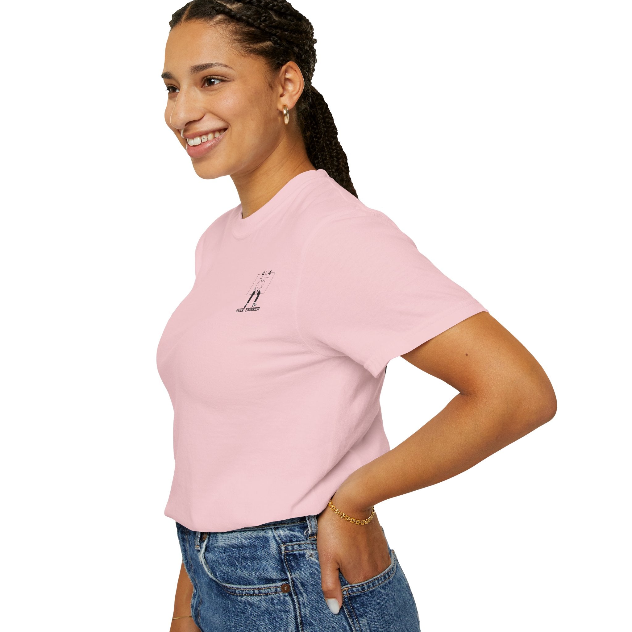 Over Thinker Graphic T-Shirt — Minimalist Illustration Tee