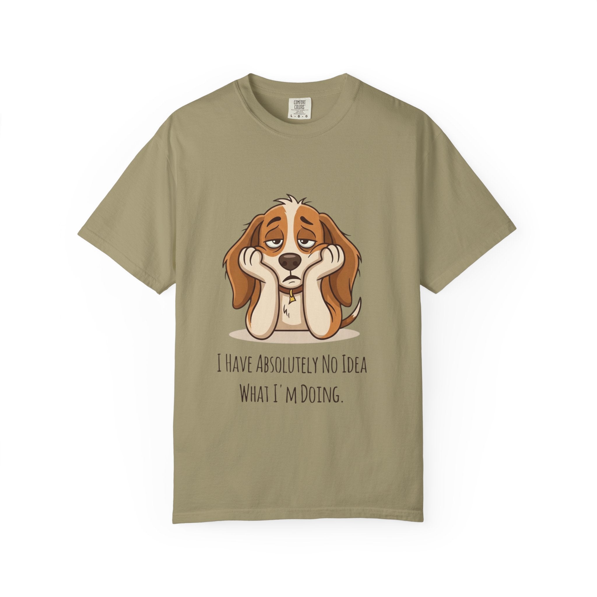 Funny Dog Adulting Confusion T-Shirt