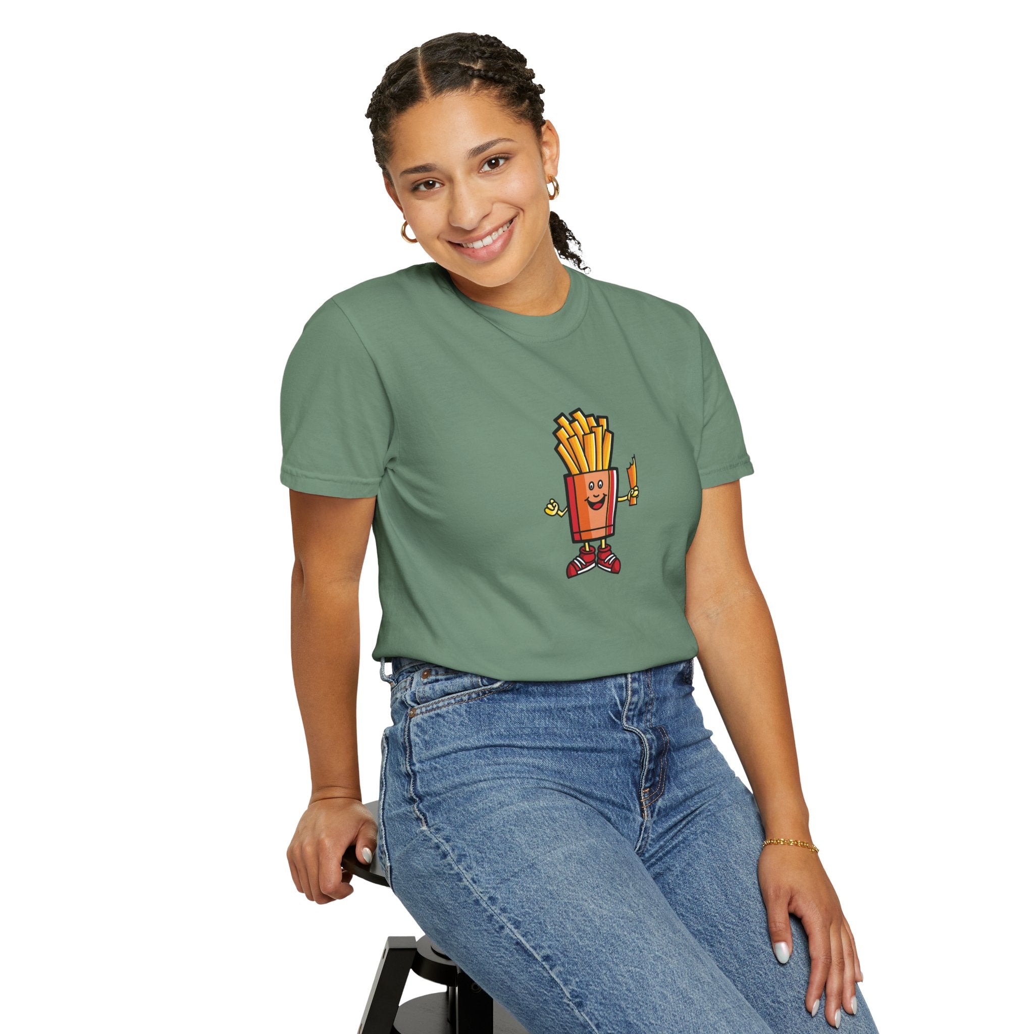 Funny French Fries T-Shirt — “Exercise? I Thought You Said Extra Fries!” Graphic Tee