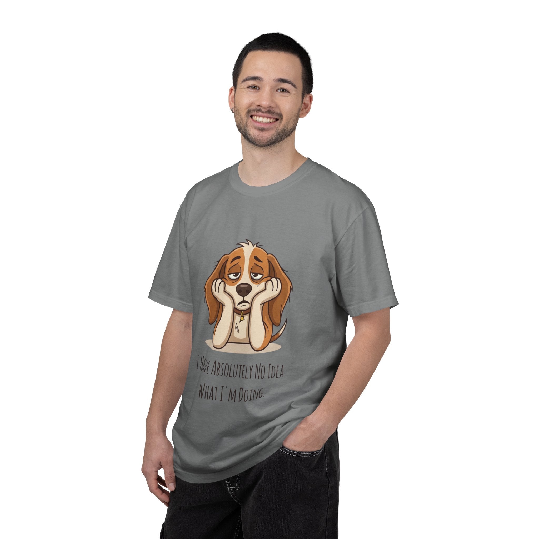 Funny Dog Adulting Confusion T-Shirt