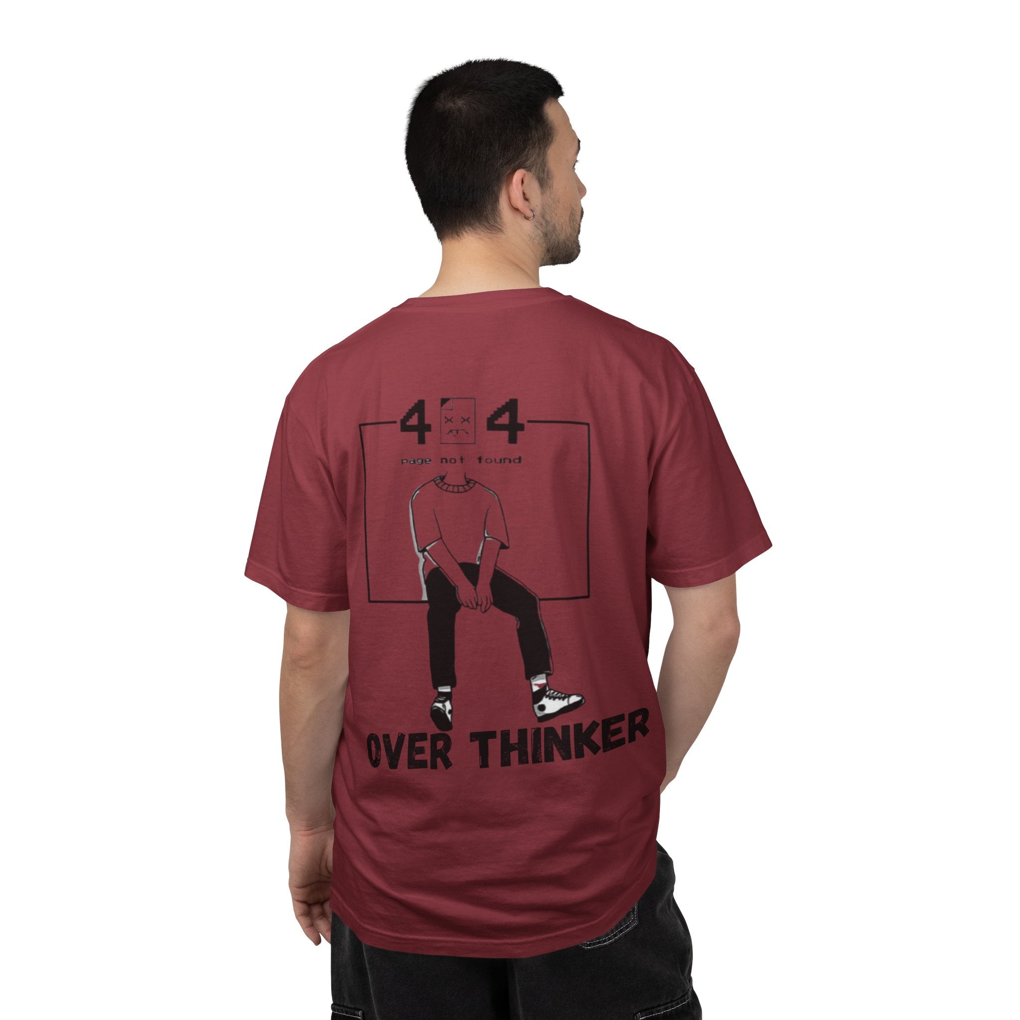 Over Thinker Graphic T-Shirt — Minimalist Illustration Tee