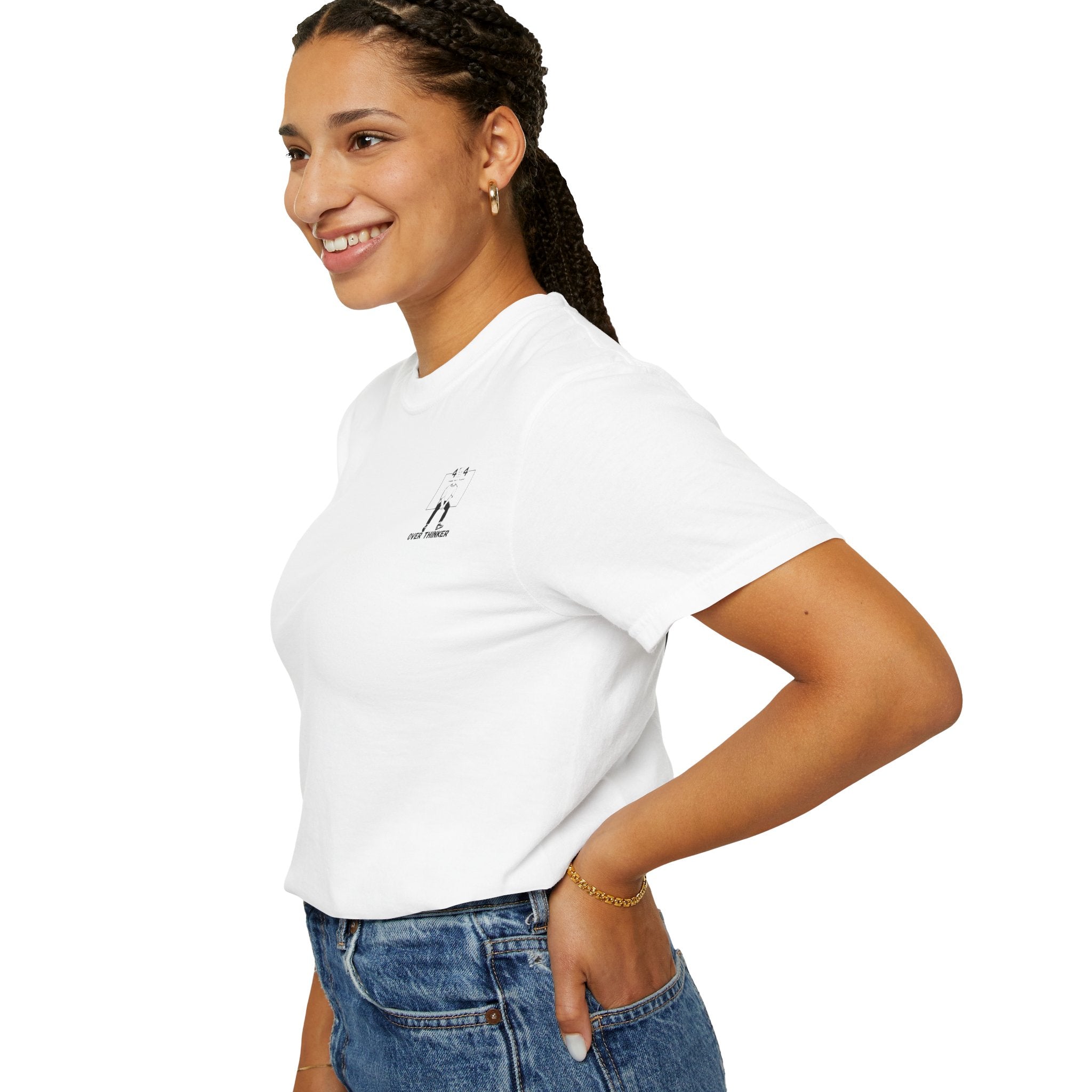 Over Thinker Graphic T-Shirt — Minimalist Illustration Tee