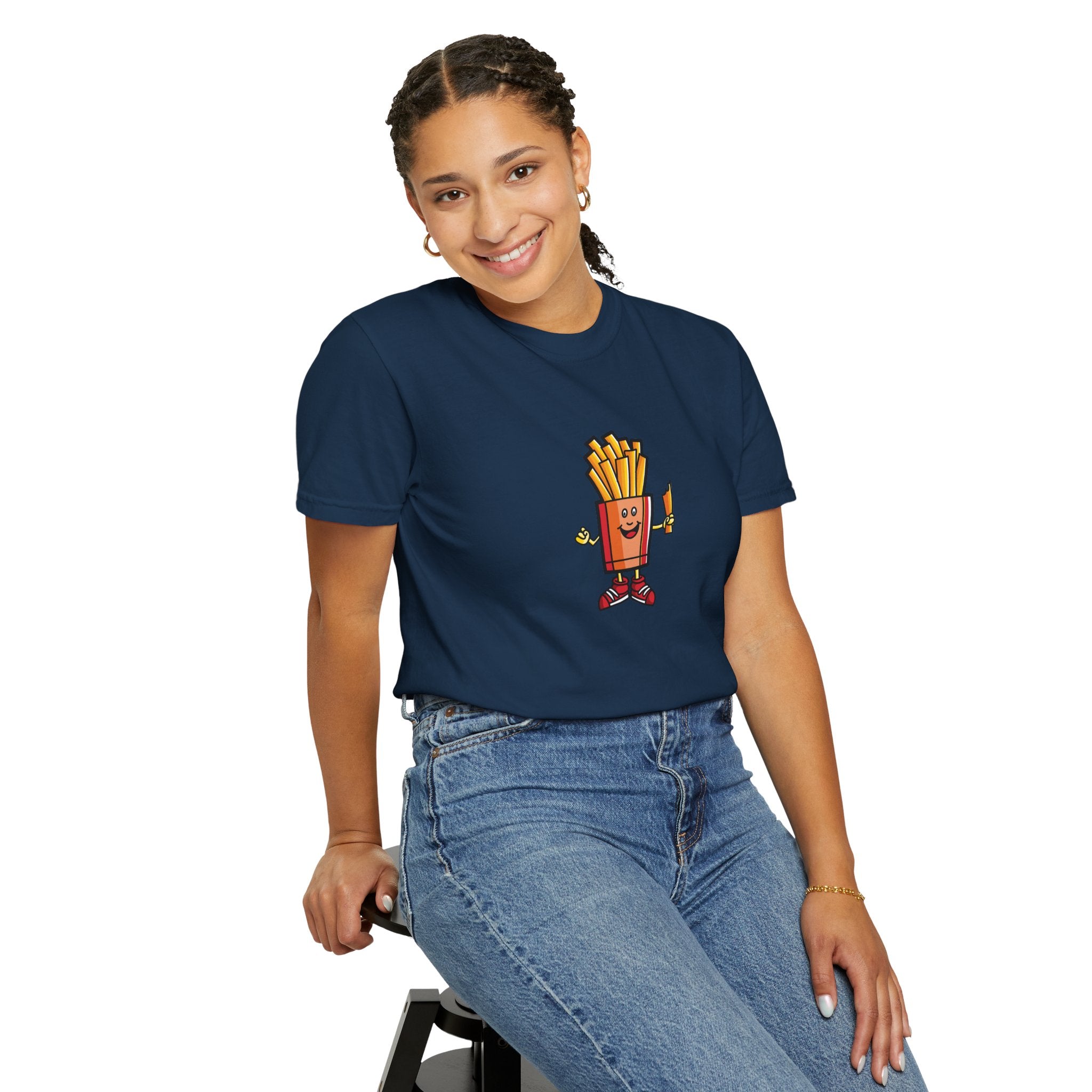 Funny French Fries T-Shirt — “Exercise? I Thought You Said Extra Fries!” Graphic Tee