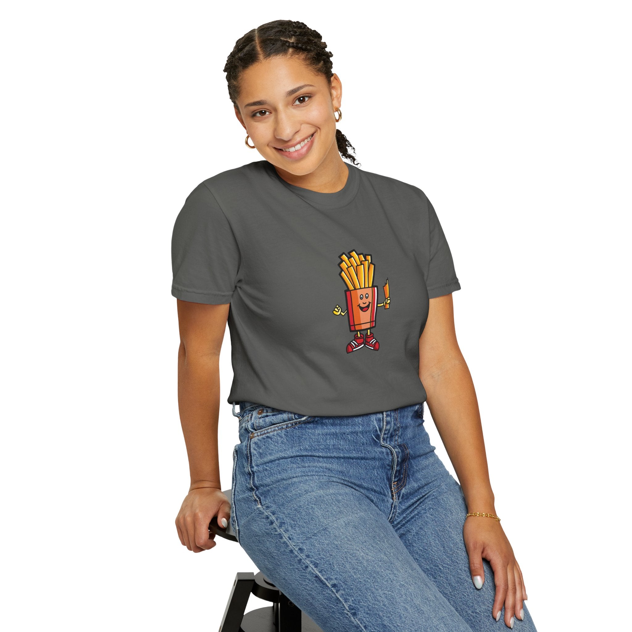 Funny French Fries T-Shirt — “Exercise? I Thought You Said Extra Fries!” Graphic Tee