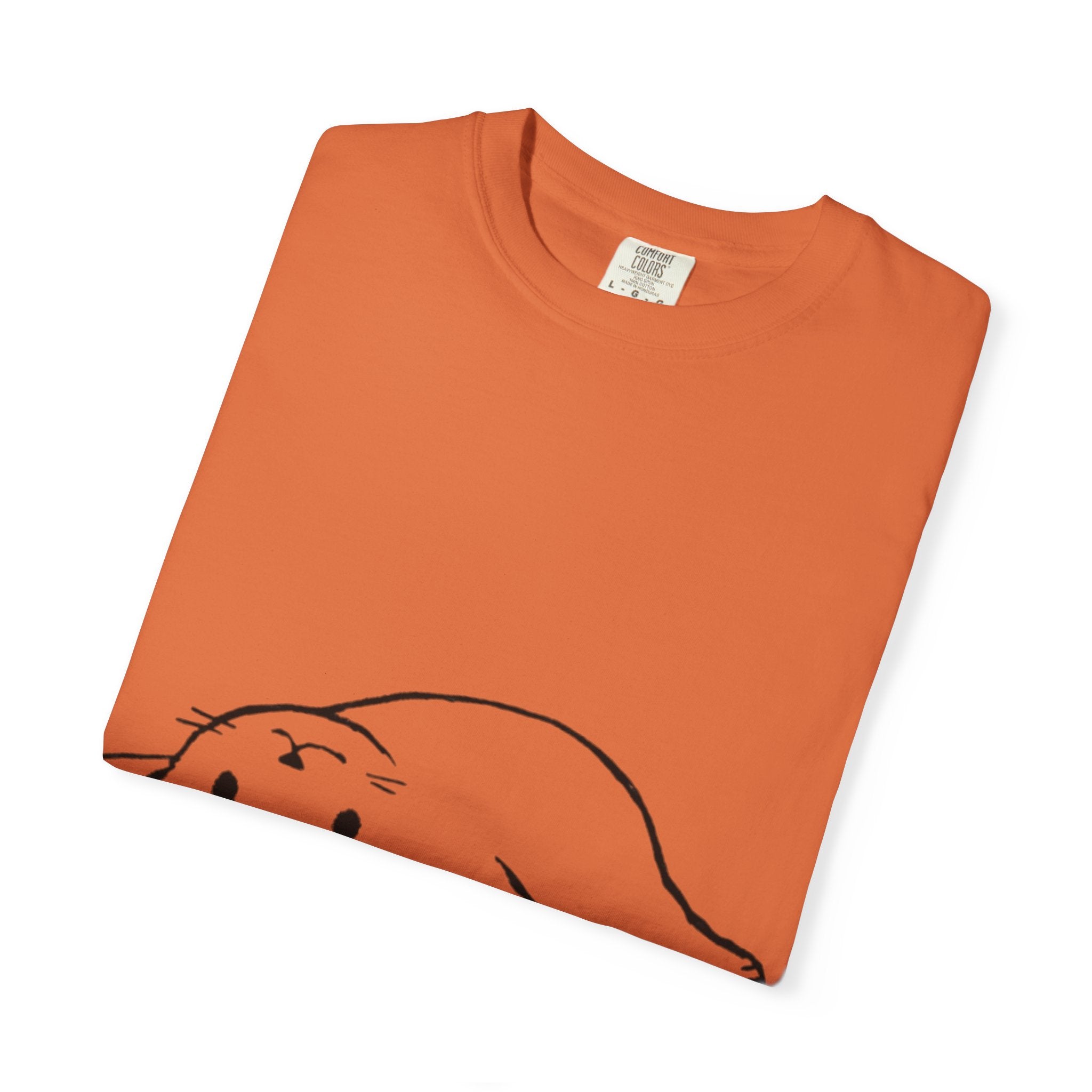 Overthinking and Also Hungry T-Shirt — Cute Lazy Cat Graphic Tee