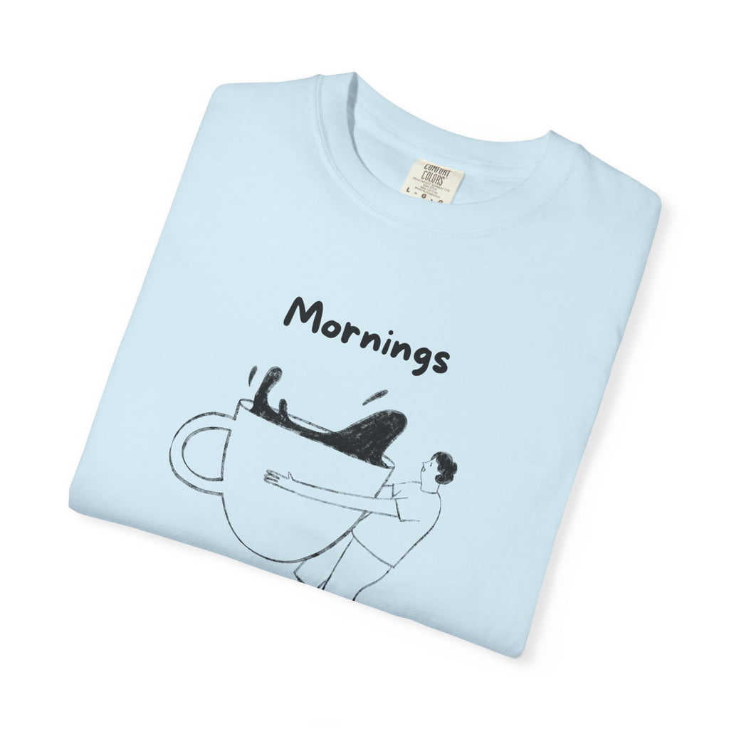Graphic Tee — “Mornings: Coffee / Evenings: Wine Because Adulting Is Hard”