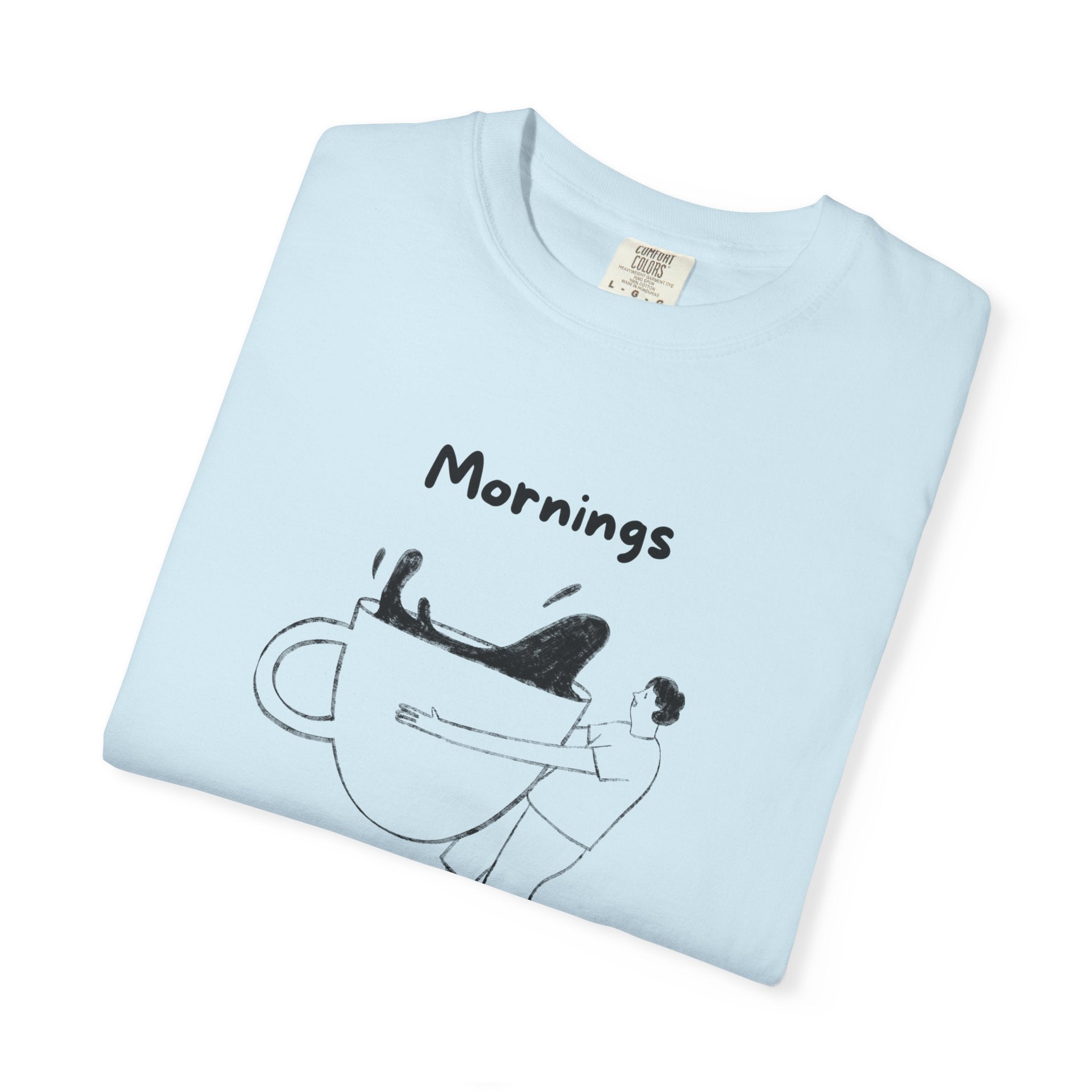 Graphic Tee — “Mornings: Coffee / Evenings: Wine Because Adulting Is Hard”