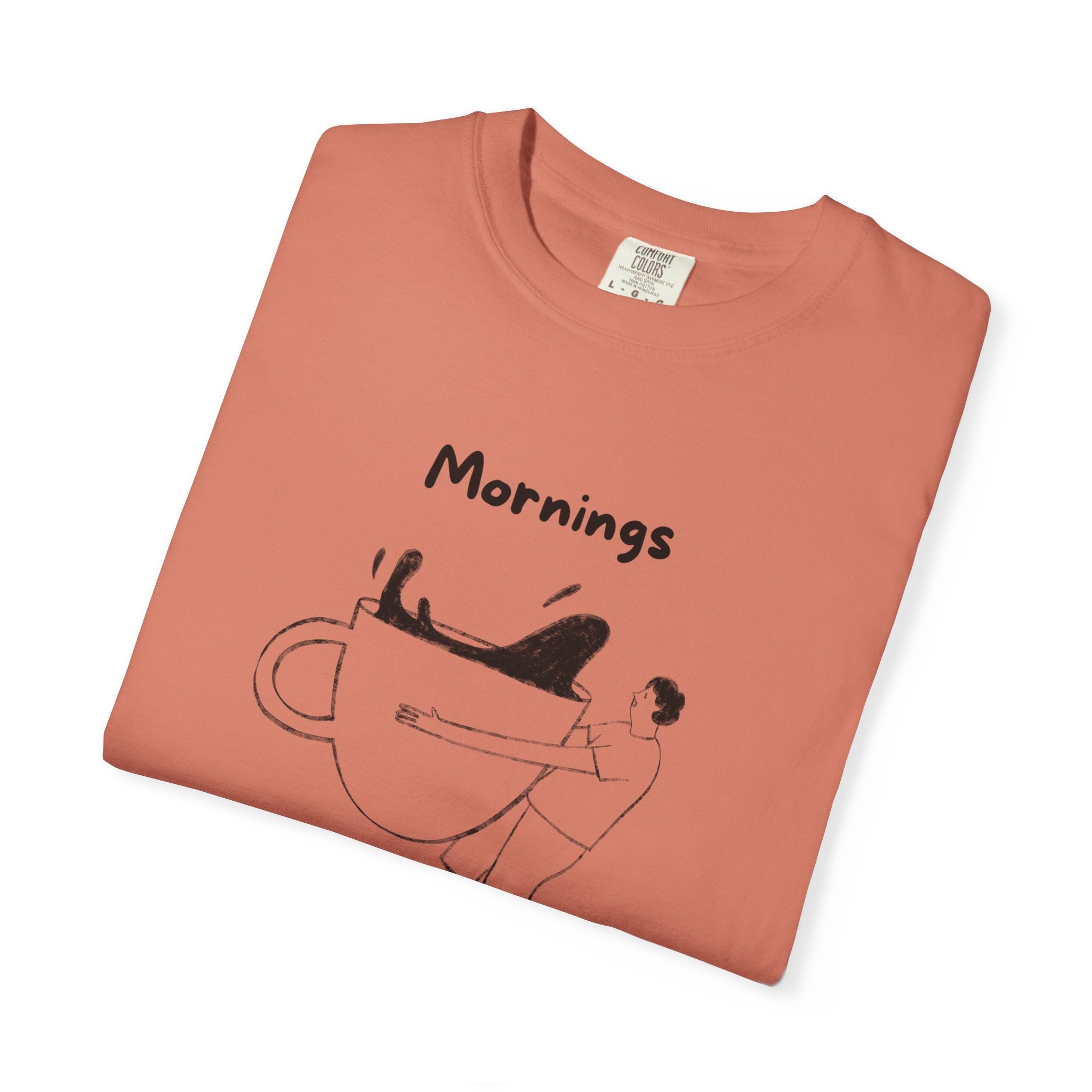 Graphic Tee — “Mornings: Coffee / Evenings: Wine Because Adulting Is Hard”