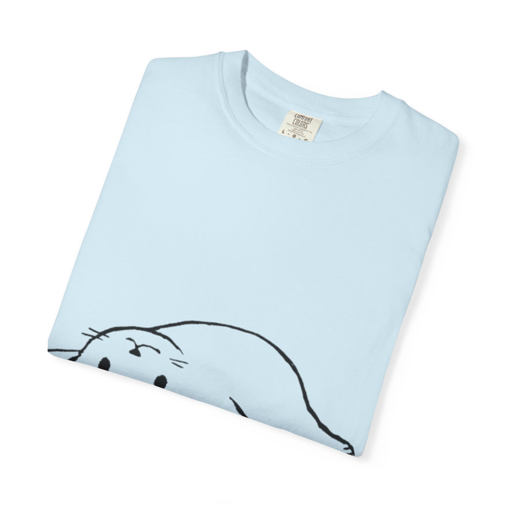 Overthinking and Also Hungry T-Shirt — Cute Lazy Cat Graphic Tee