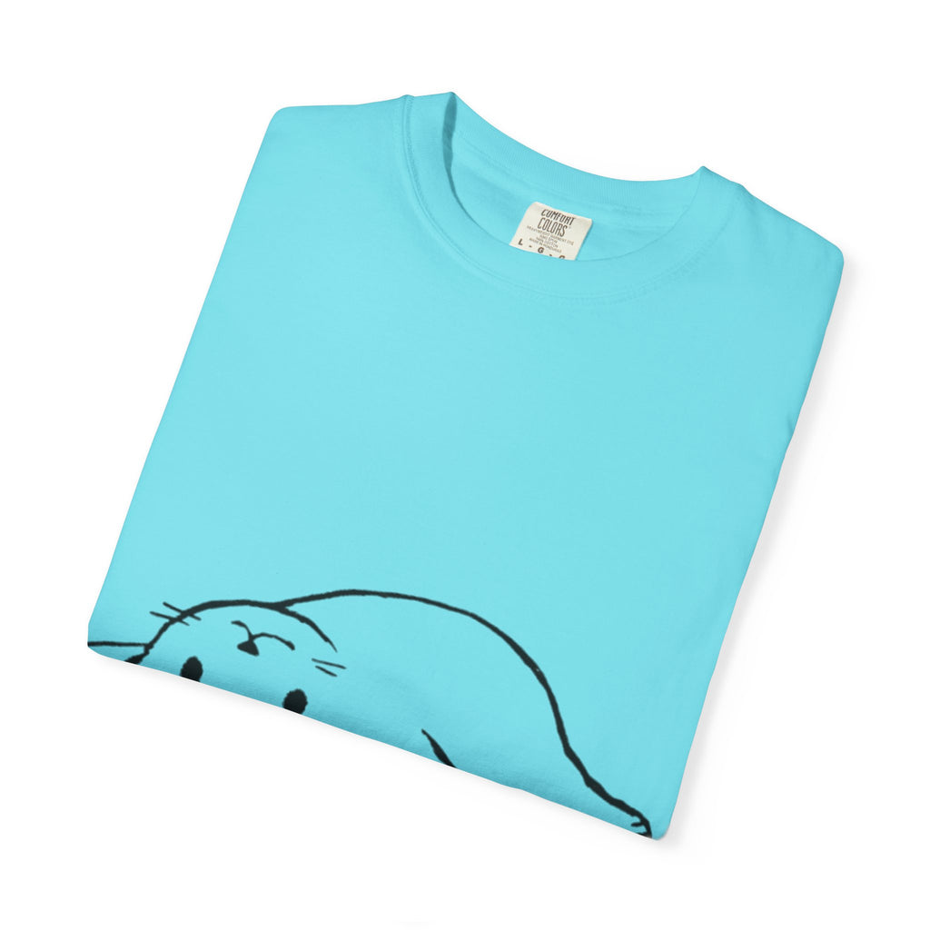 Overthinking and Also Hungry T-Shirt — Cute Lazy Cat Graphic Tee