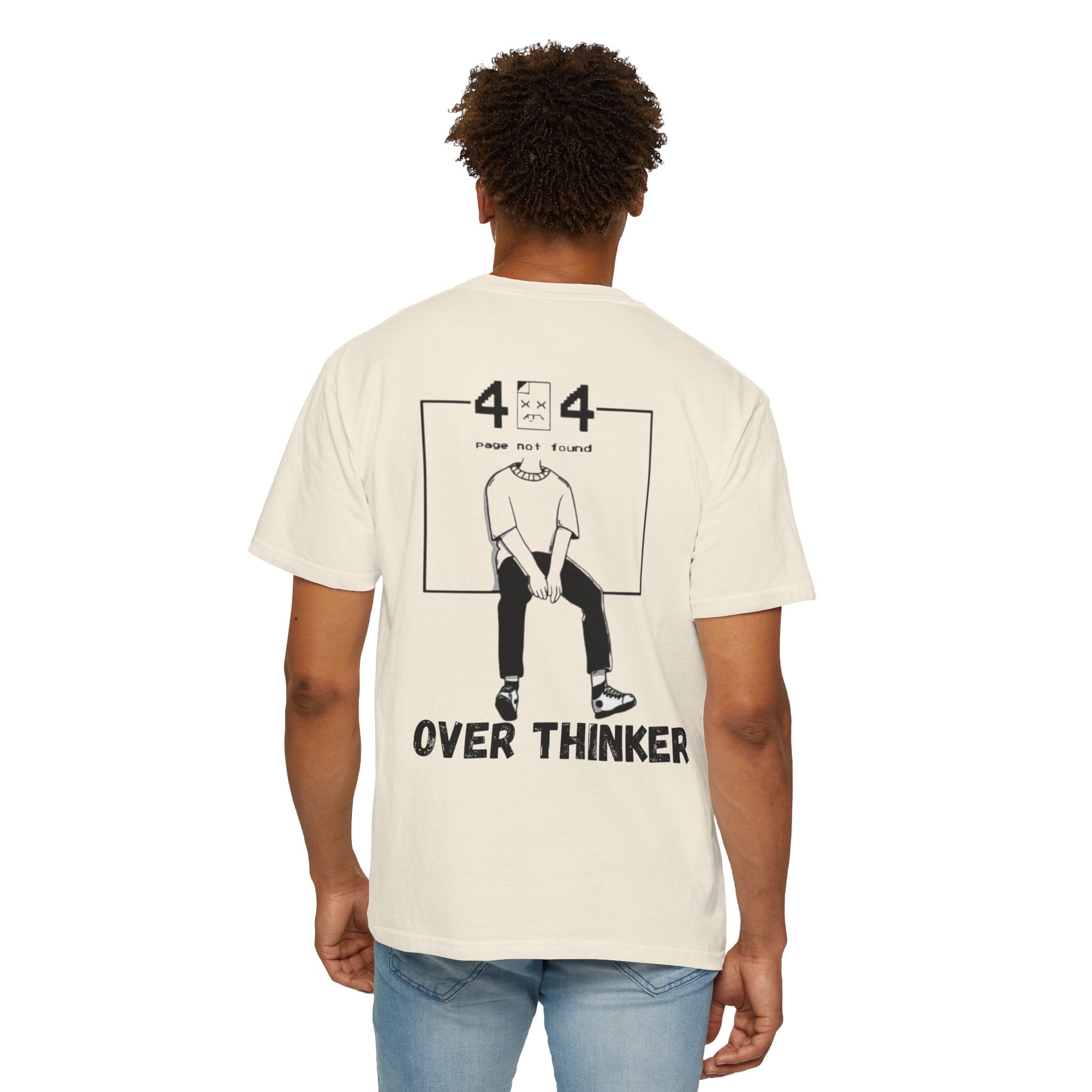 Over Thinker Graphic T-Shirt — Minimalist Illustration Tee