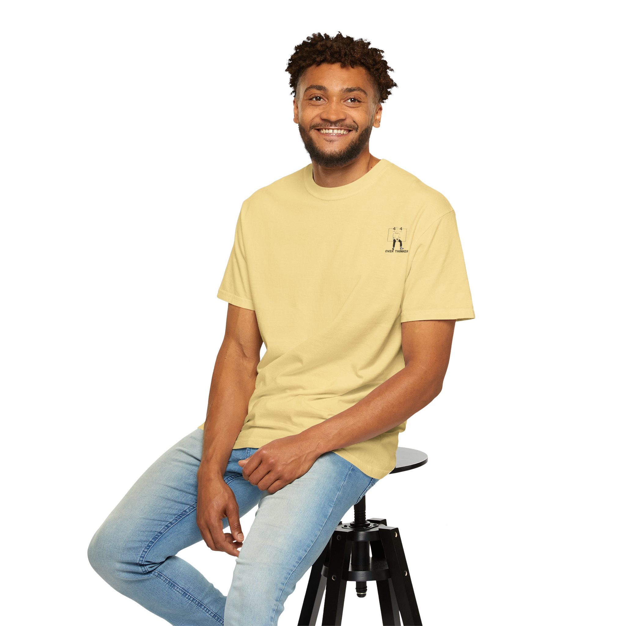 Over Thinker Graphic T-Shirt — Minimalist Illustration Tee