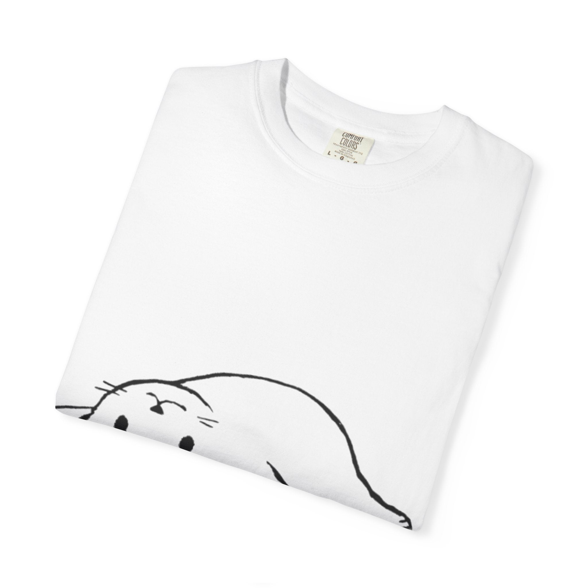 Overthinking and Also Hungry T-Shirt — Cute Lazy Cat Graphic Tee
