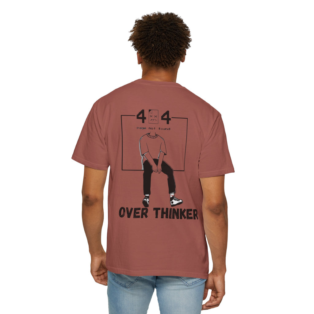 Over Thinker Graphic T-Shirt — Minimalist Illustration Tee