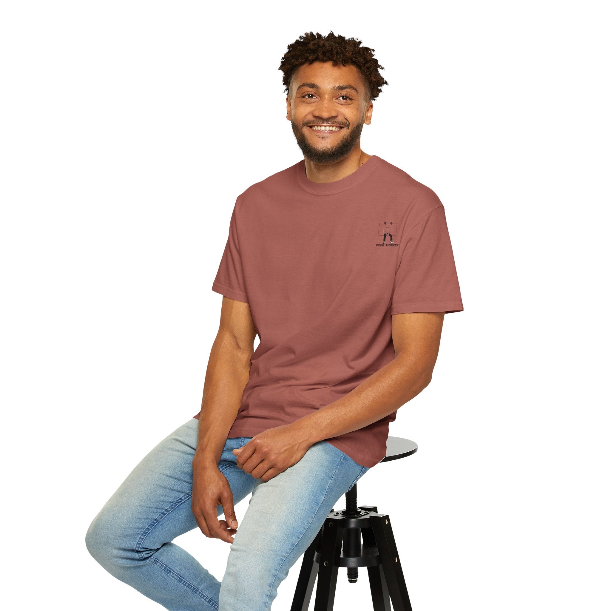 Over Thinker Graphic T-Shirt — Minimalist Illustration Tee