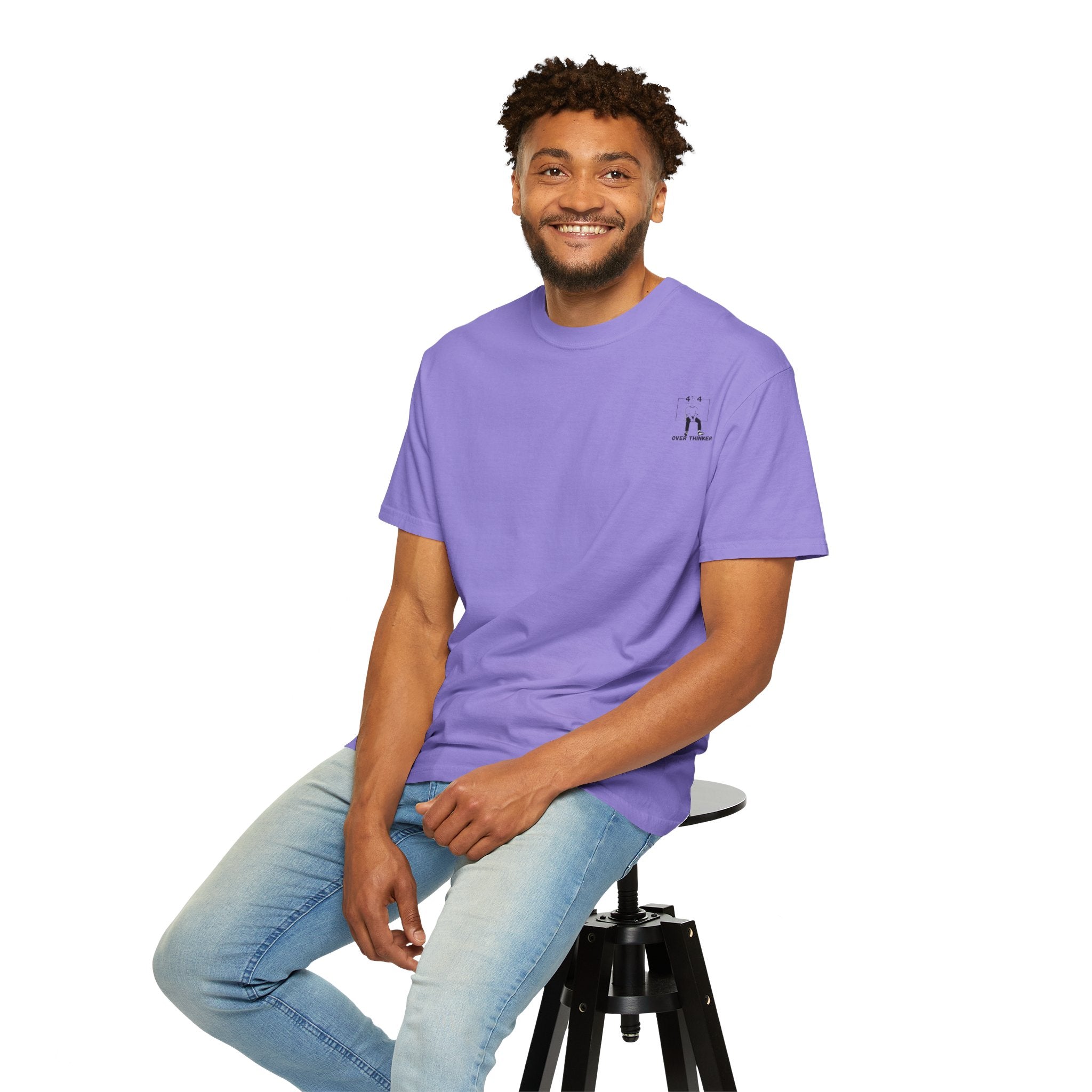 Over Thinker Graphic T-Shirt — Minimalist Illustration Tee
