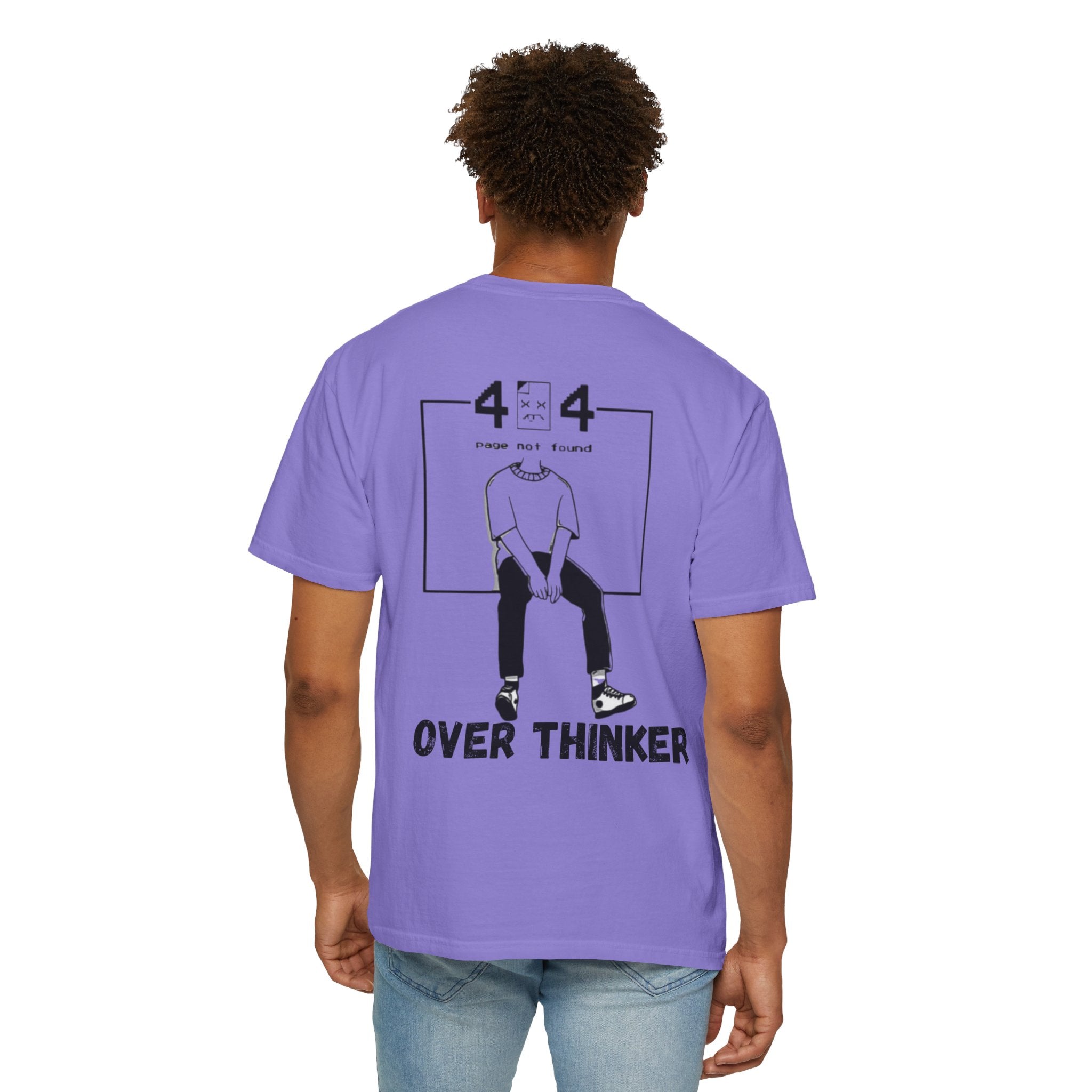 Over Thinker Graphic T-Shirt — Minimalist Illustration Tee