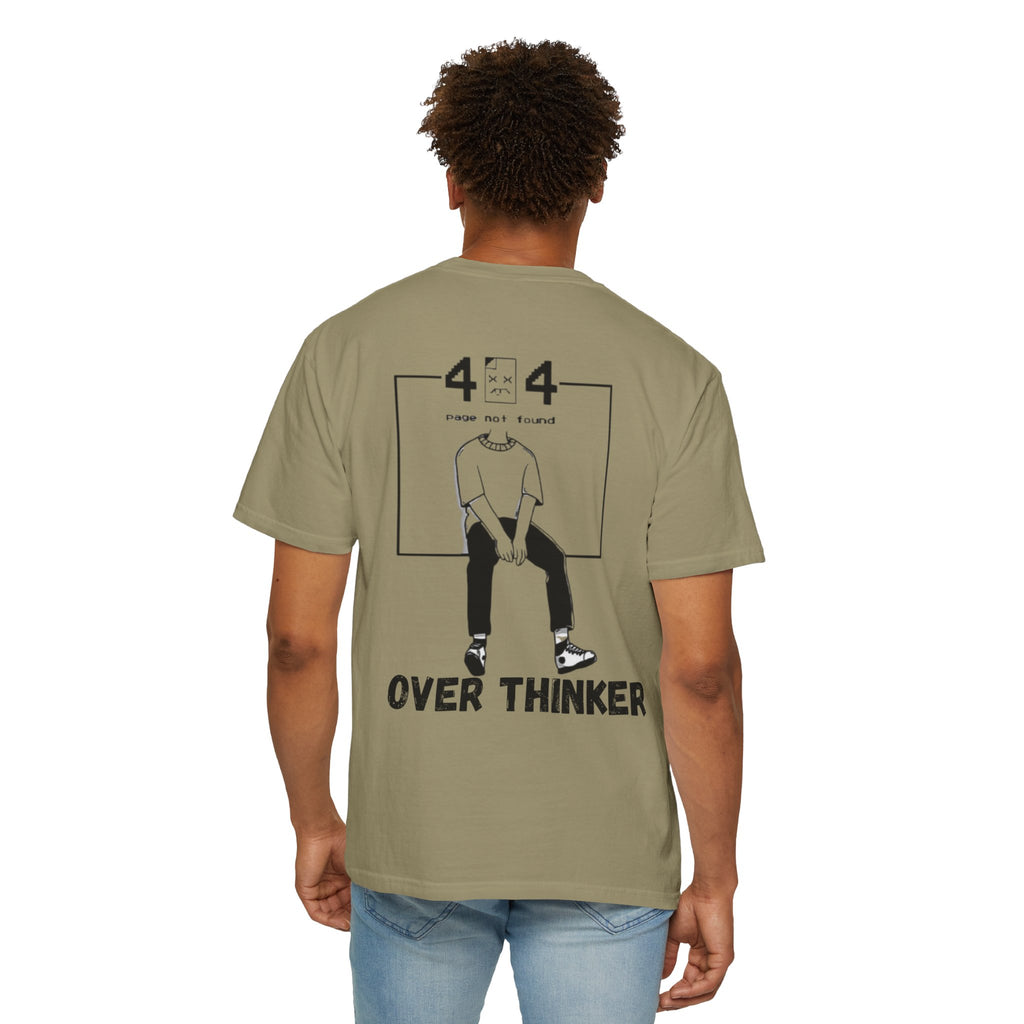 Over Thinker Graphic T-Shirt — Minimalist Illustration Tee