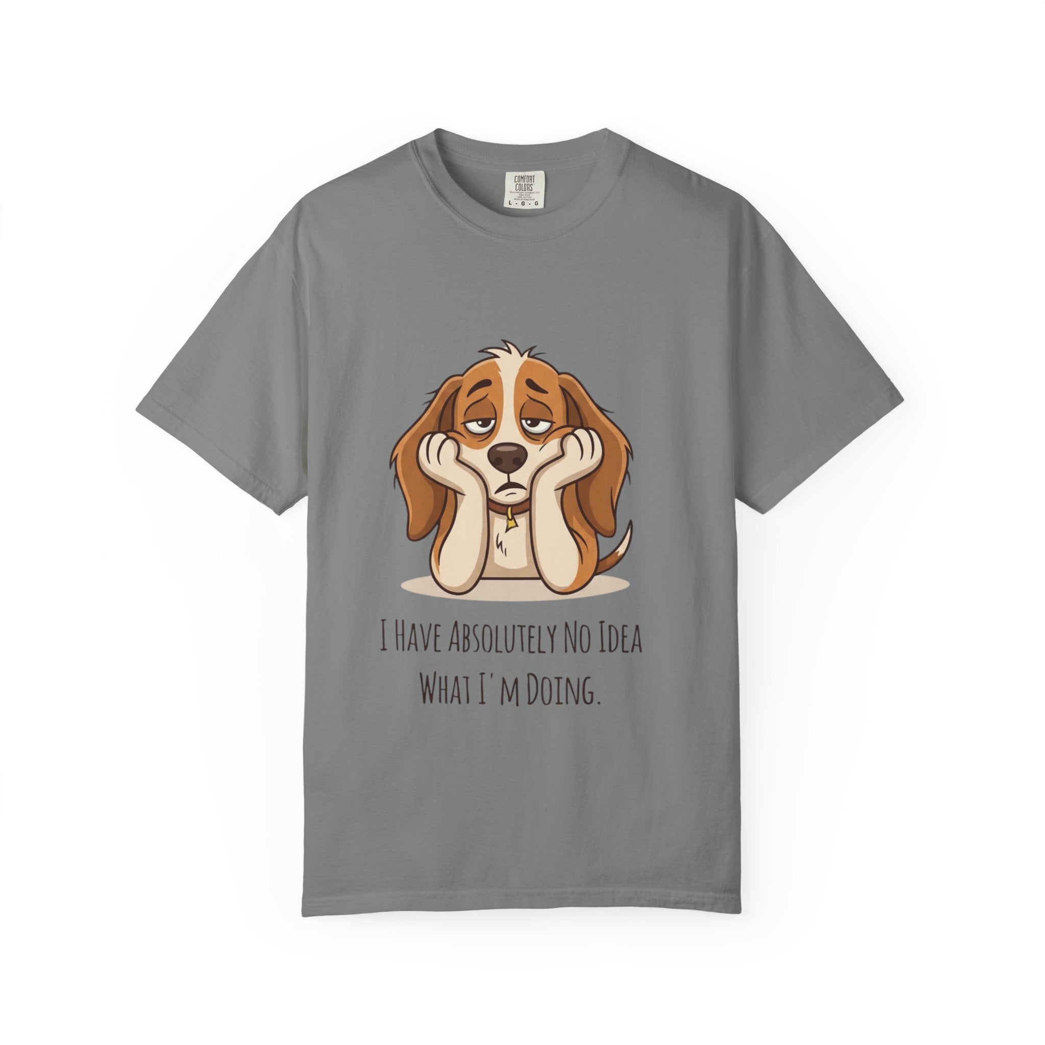 Funny Dog Adulting Confusion T-Shirt