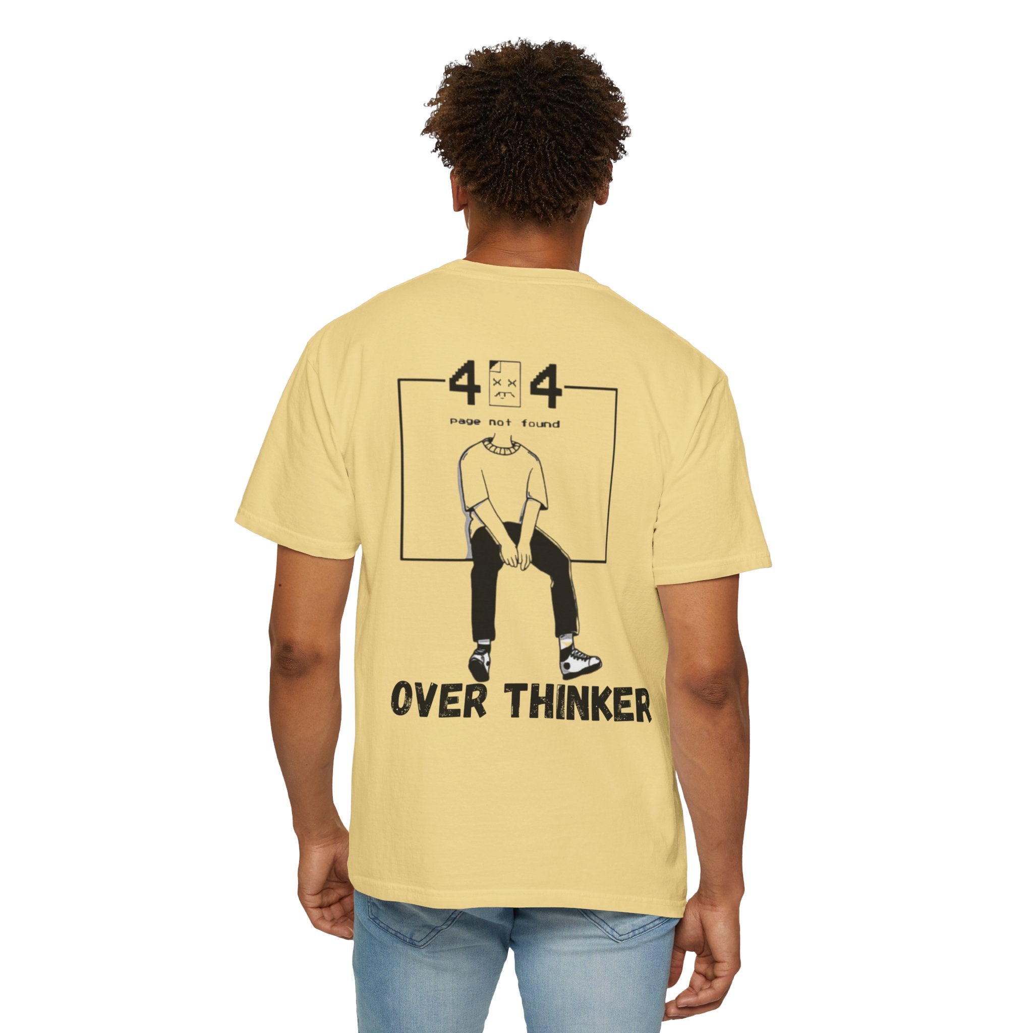 Over Thinker Graphic T-Shirt — Minimalist Illustration Tee