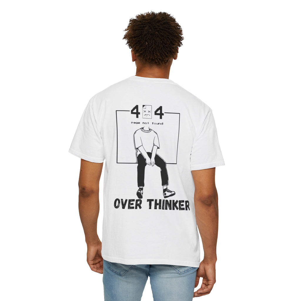 Over Thinker Graphic T-Shirt — Minimalist Illustration Tee