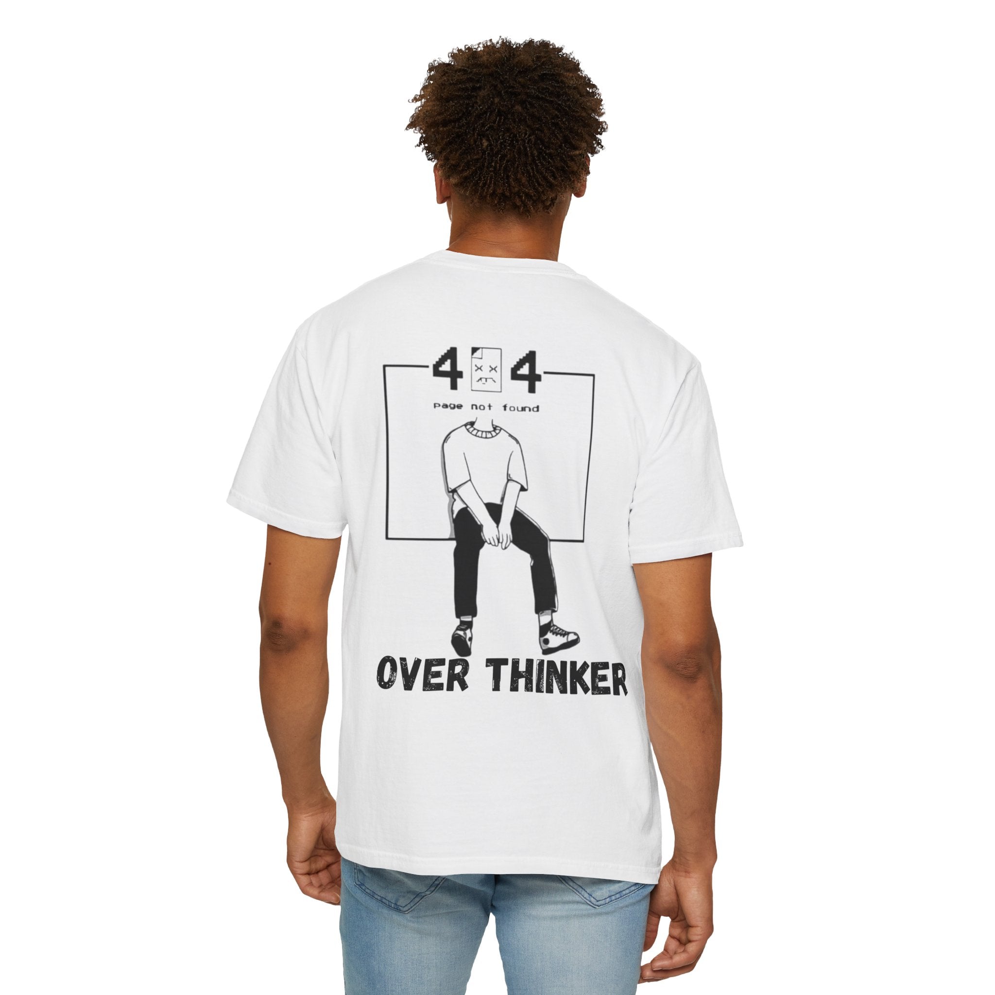 Over Thinker Graphic T-Shirt — Minimalist Illustration Tee