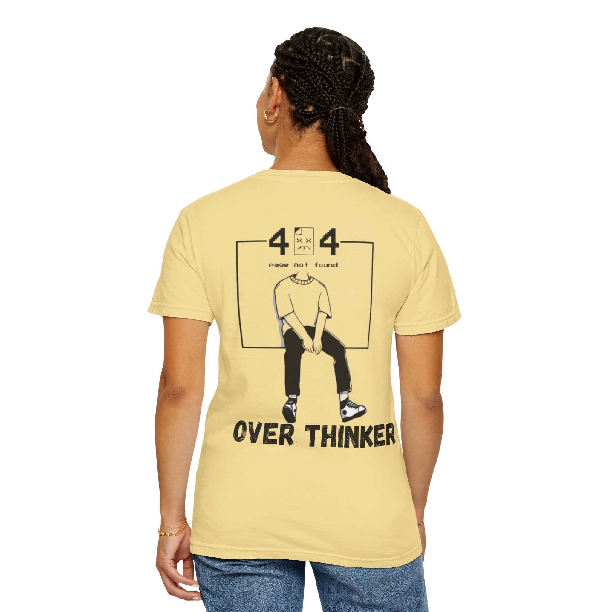 Over Thinker Graphic T-Shirt — Minimalist Illustration Tee