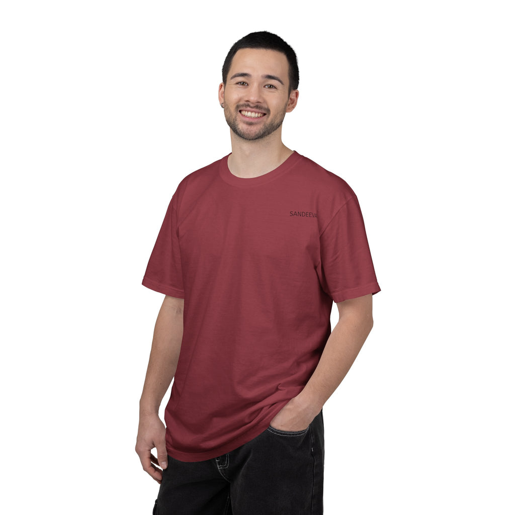 Overthinking Brain Graphic T-Shirt — "Overthinking" Back Print