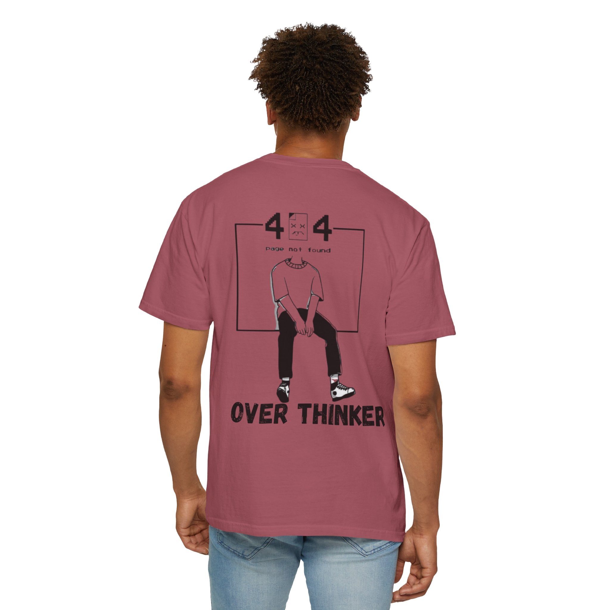 Over Thinker Graphic T-Shirt — Minimalist Illustration Tee